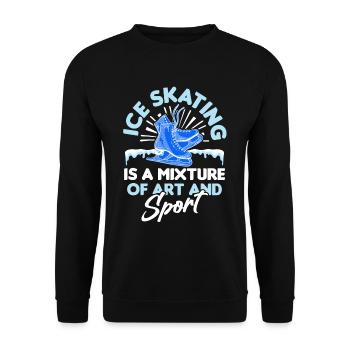 Patinage sur glace Sports d’hiver - Sweat-shirt Unisexe - noir - Devant - Alina (178cm) & Michal (187cm)
