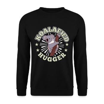 Koala Ours KoalaFied - Sweat-shirt Unisexe - noir - Devant - Alina (178cm) & Michal (187cm)