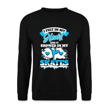 Figure Skating Figure skating - Unisex Sweatshirt - black - Front - Alina (178cm) & Michal (187cm)