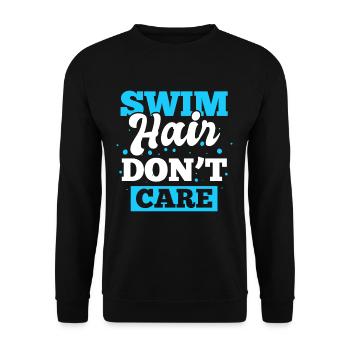 Nageurs en salle - Sweat-shirt Unisexe - noir - Devant - Alina (178cm) & Michal (187cm)