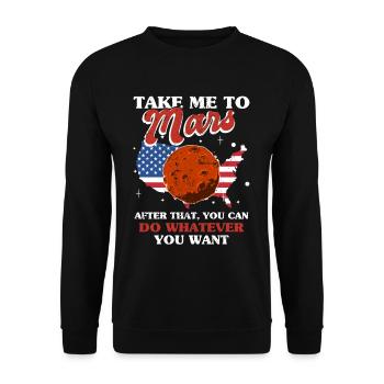 Astronom Astrologen Planeten - Unisex Pullover - Schwarz - Vorne - Alina (178cm) & Michal (187cm)