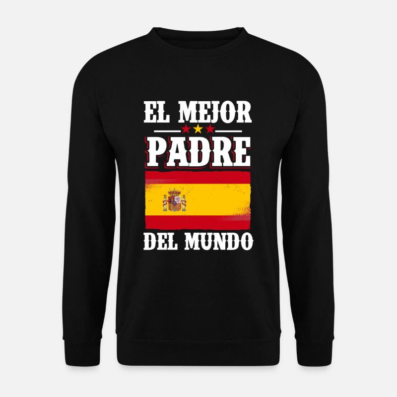 Spanisch Papa Bester Vater - Unisex Pullover - Schwarz