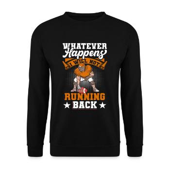 Team Sports Ball Sports Football Players - Unisex Sweatshirt - black - Front - Alina (178cm) & Michal (187cm)