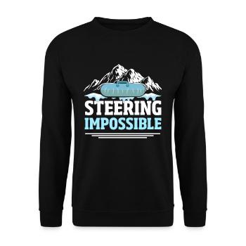 Tube de glace sur tube de neige - Sweat-shirt Unisexe - noir - Devant - Alina (178cm) & Michal (187cm)
