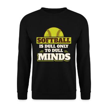 Softball Catcher Sport - Sweat-shirt Unisexe - noir - Devant - Alina (178cm) & Michal (187cm)