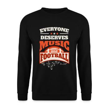 American Football Quote - Unisex Sweatshirt - black - Front - Alina (178cm) & Michal (187cm)