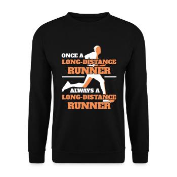 Marathon Runner Player Vêtements de course - Sweat-shirt Unisexe - noir - Devant - Alina (178cm) & Michal (187cm)