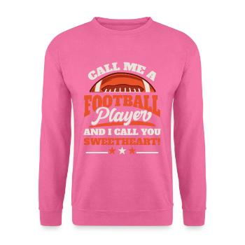 Football américain - Sweat-shirt Unisexe - rose - Devant