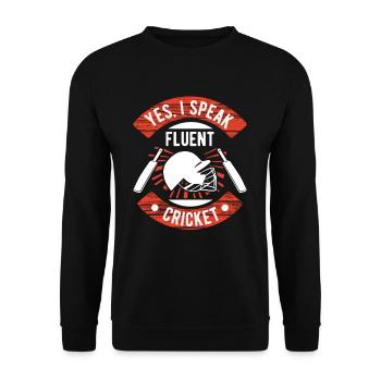 Sports d’équipe de cricket - Sweat-shirt Unisexe - noir - Devant - Alina (178cm) & Michal (187cm)
