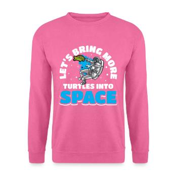 Rocket Ship Satellite Astronauts - Unisex Sweatshirt - pink - Front