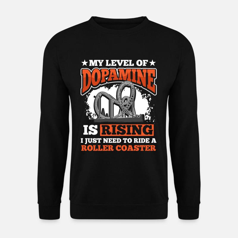 Park Riding Roller Coaster - Unisex Sweatshirt - black