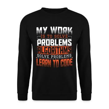 HTML Computeringenieur Hacker - Unisex Pullover - Schwarz - Vorne - Alina (178cm) & Michal (187cm)