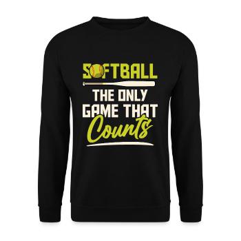 Athlètes de softball - Sweat-shirt Unisexe - noir - Devant - Alina (178cm) & Michal (187cm)