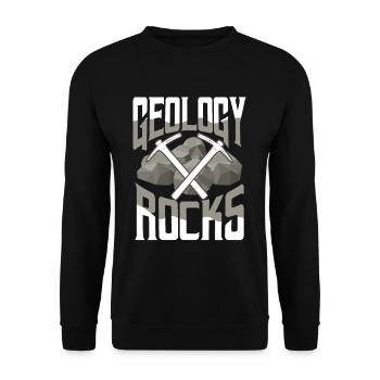 Geology Rock collector Geologist - Unisex Sweatshirt - black - Front - Alina (178cm) & Michal (187cm)