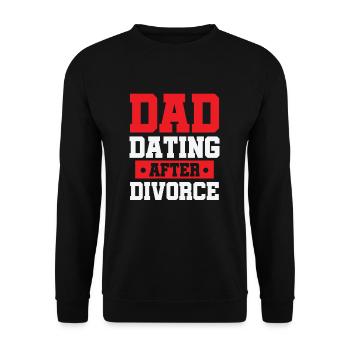 Recently divorced ex husband ex wife - Unisex Sweatshirt - black - Front - Alina (178cm) & Michal (187cm)
