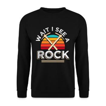 Geologe Gesteinssammler Geologie - Unisex Pullover - Schwarz - Vorne - Alina (178cm) & Michal (187cm)