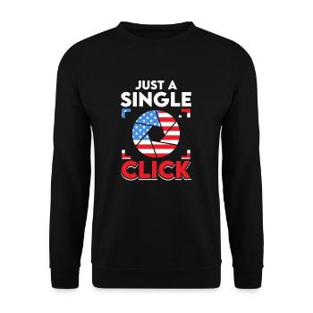 Télescope spatial d’astrophotographie patriotique des États-Unis - Sweat-shirt Unisexe - noir - Devant - Alina (178cm) & Michal (187cm)