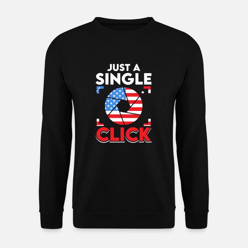 US Patriotic Astrophotography Space Telescope - Unisex Sweatshirt - black