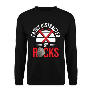Géologue Géologie Collecteur de roches - Sweat-shirt Unisexe - noir - Devant - Alina (178cm) & Michal (187cm)
