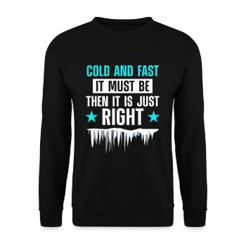 Marins de yachts de navigation sur glace - Sweat-shirt Unisexe - noir - Devant - Alina (178cm) & Michal (187cm)