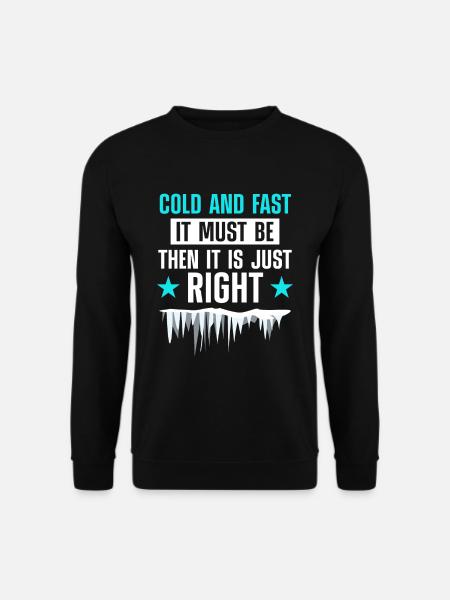 Eisbootfahren Yacht Segler - Unisex Pullover - Schwarz