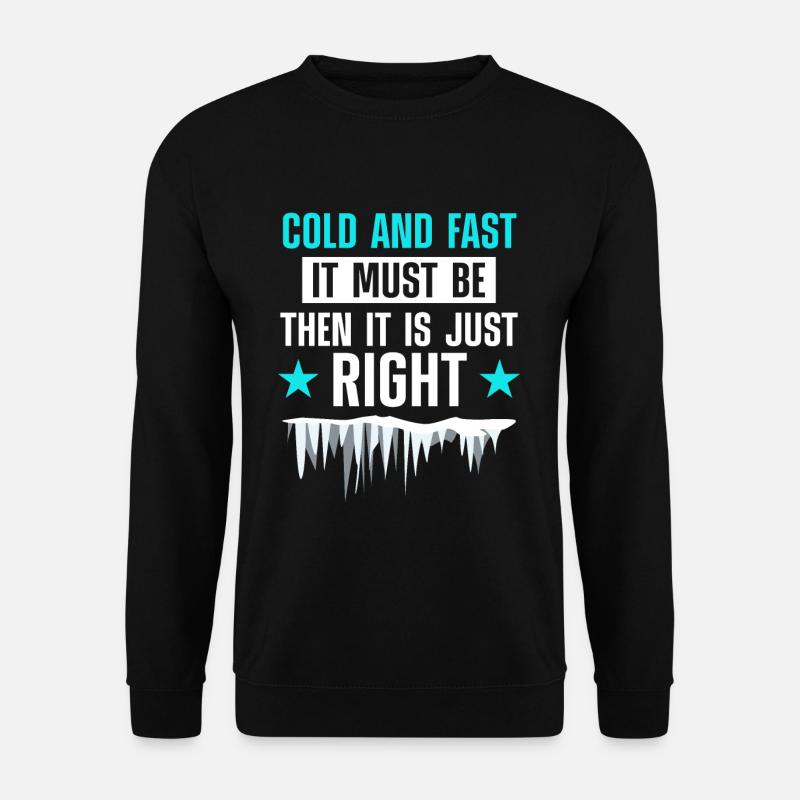 Eisbootfahren Yacht Segler - Unisex Pullover - Schwarz