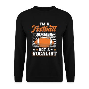 Joueurs de football - Sweat-shirt Unisexe - noir - Devant - Alina (178cm) & Michal (187cm)