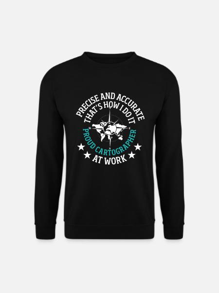 Cartographer Map Cartography - Unisex Sweatshirt - black