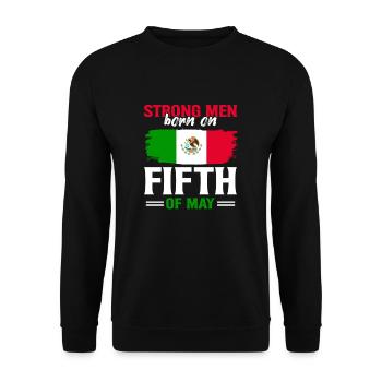 Mexiko Patriotisch Mexikanisch Cinco de Mayo - Unisex Pullover - Schwarz - Vorne - Alina (178cm) & Michal (187cm)