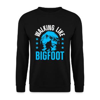 Amateurs de raquettes d’hiver - Sweat-shirt Unisexe - noir - Devant - Alina (178cm) & Michal (187cm)