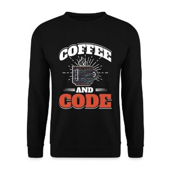Software Computer Developer - Unisex Sweatshirt - black - Front - Alina (178cm) & Michal (187cm)