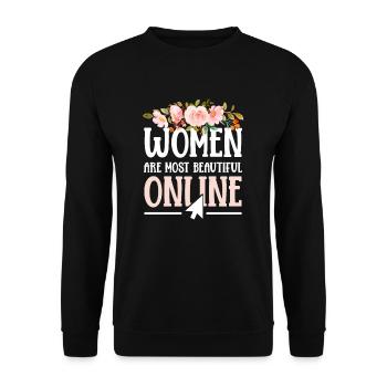 Anniversaire Petit ami / petite amie - Sweat-shirt Unisexe - noir - Devant - Alina (178cm) & Michal (187cm)
