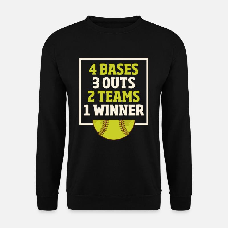 Joueurs de softball - Sweat-shirt Unisexe - noir
