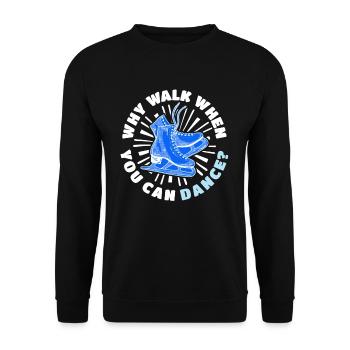 Ice skating Figure skating - Unisex Sweatshirt - black - Front - Alina (178cm) & Michal (187cm)