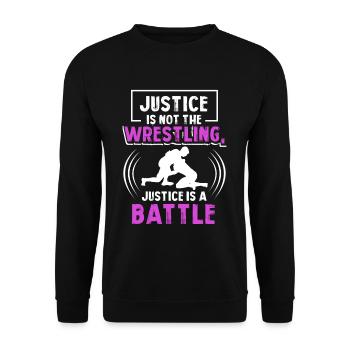 Lutte Lutteurs Combattants de lutte - Sweat-shirt Unisexe - noir - Devant - Alina (178cm) & Michal (187cm)