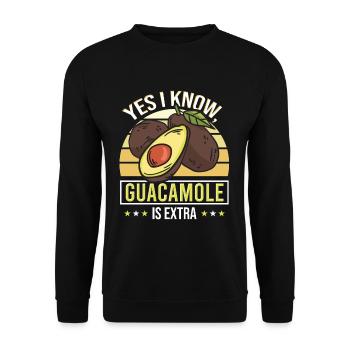 De Mayo Vegetarian Vegan Mexican - Unisex Sweatshirt - black - Front - Alina (178cm) & Michal (187cm)