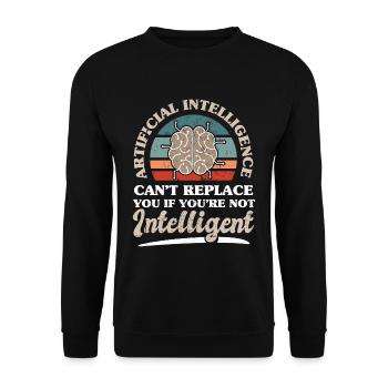 AI Technologie Informatik Software Ingenieur - Unisex Pullover - Schwarz - Vorne - Alina (178cm) & Michal (187cm)