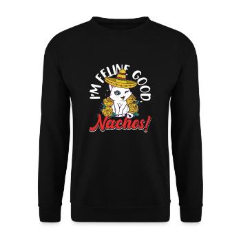 Haustier Mexiko Mexikanischer Hundeliebhaber Cinco - Unisex Pullover - Schwarz - Vorne - Alina (178cm) & Michal (187cm)