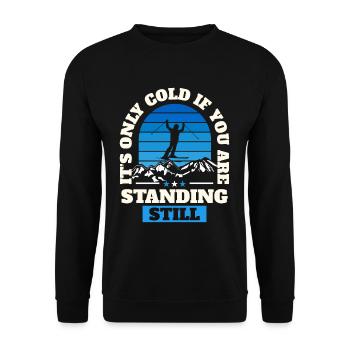 Skitourengehen Skifahren - Unisex Pullover - Schwarz - Vorne - Alina (178cm) & Michal (187cm)