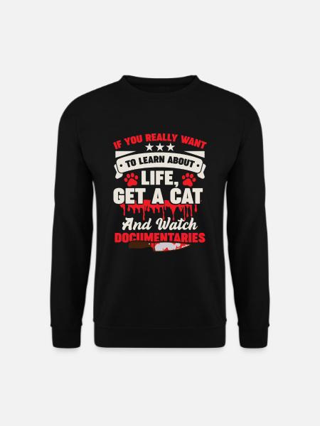 Feline Documentaries Thriller Cat Owners - Unisex Sweatshirt - black
