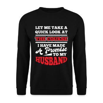 Running Ultramarathon - Unisex Sweatshirt - black - Front - Alina (178cm) & Michal (187cm)