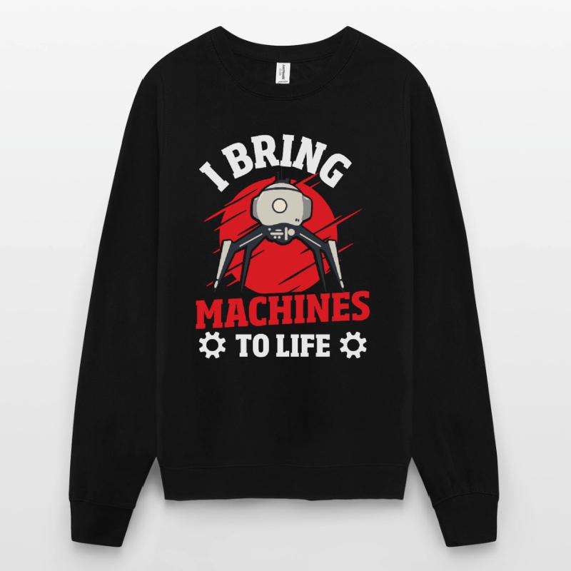 Robot Computer Engineer Unisex Sweatshirt