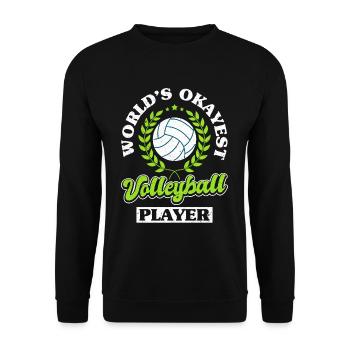 Volleyball Players Coaching Team - Unisex Sweatshirt - black - Front - Alina (178cm) & Michal (187cm)