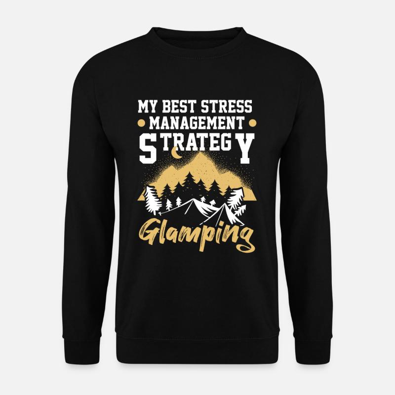 Glamping Camping Glamper - Unisex Pullover - Schwarz