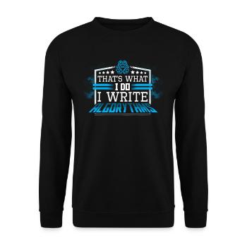 Programmeur développeur de logiciels Javascript - Sweat-shirt Unisexe - noir - Devant - Alina (178cm) & Michal (187cm)