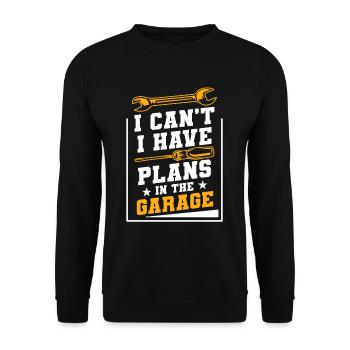 Mécanicien de garage - Sweat-shirt Unisexe - noir - Devant - Alina (178cm) & Michal (187cm)