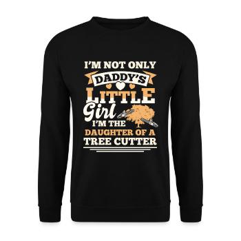 Arborist Baumkletterer Arboriculturist - Unisex Pullover - Schwarz - Vorne - Alina (178cm) & Michal (187cm)
