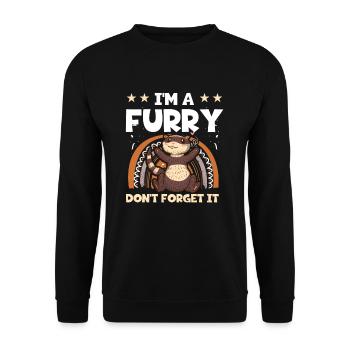 Ferret Weasel Pet Ghost Whisperer - Sweat-shirt Unisexe - noir - Devant - Alina (178cm) & Michal (187cm)