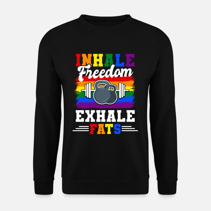 Heli Skiing - Unisex Pullover - Schwarz