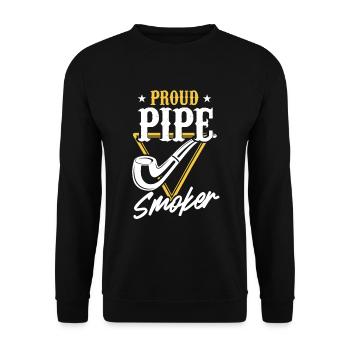 Fumer de la fumée de cigare - Sweat-shirt Unisexe - noir - Devant - Alina (178cm) & Michal (187cm)